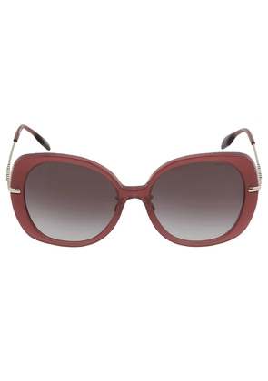 Burberry Eugenie Grey Gradient Butterfly Ladies Sunglasses BE4374F 40228G 55