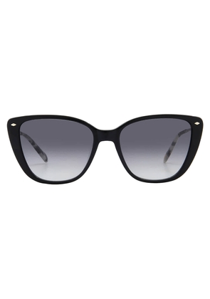 Fossil Grey Gradient Cat Eye Ladies Sunglasses FOS 2101/G/S 0807/9O 54