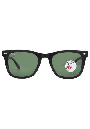 Ray Ban Polarized Dark Green Square Unisex Sunglasses RB4420 601/9A 65