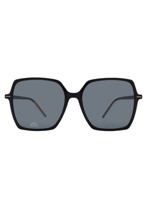 Hugo Boss Grey Square Ladies Sunglasses BOSS 1524/S 0807/IR 57