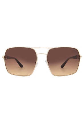 Guess Brown Gradient Navigator Ladies Sunglasses GU00159 33F 63
