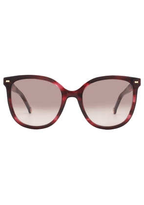 Carolina Herrera Brown Square Ladies Sunglasses HER 0136/S 0K4G/HA 55