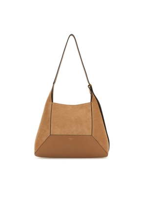Jimmy Choo Camel Suede Medium Diamond Shoulder Bag