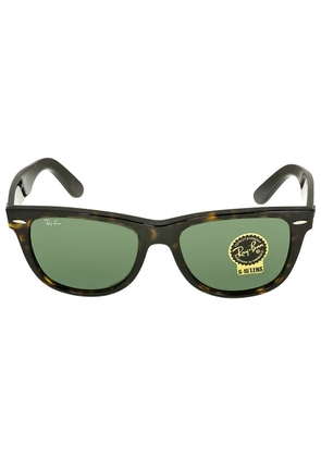 Ray Ban Original Wayfarer Classic G-15 Green Square Unisex Sunglasses RB2140 902 54