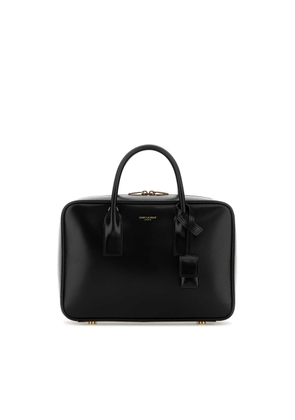 Saint Laurent Black Leather Sac De Jour Handbag