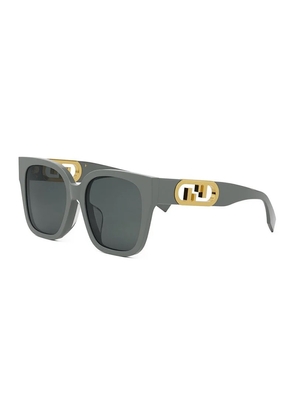 Fendi Grey Square Ladies Sunglasses FE40063F 20A 55