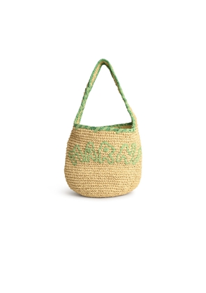 Marni Small nassa Bag In Green Natural Raffia