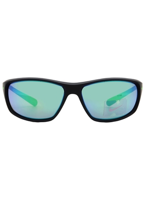 Nike Green Mirror Wrap Mens Sunglasses NIKE RABID FQ4765 003 63