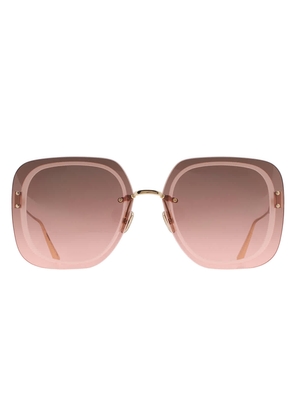 Dior ULTRADIOR SU Brown Pink Gradient Square Ladies Sunglasses CD40031U 10F 65