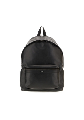 Saint Laurent Black Leather Backpack