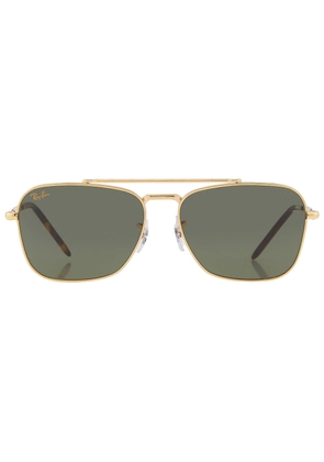 Ray Ban New Caravan Green Square Unisex Sunglasses RB3636 919631 58