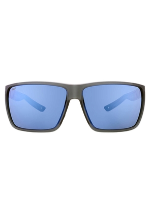 Costa Del Mar RINCON II Blue Mirror Polarized Polycarbonate Square Mens Sunglasses 6S9121 912109 64