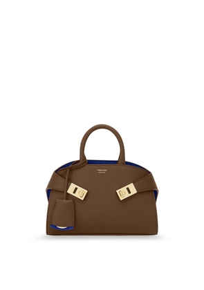 Ferragamo Mud Leather Mini Hug Handbag