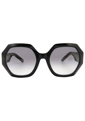 Chopard Grey Gradient Geometric Ladies Sunglasses SCH362M 0BLK 55