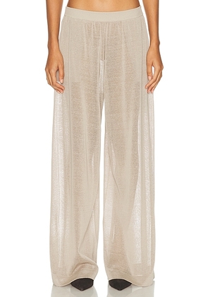 ALAÃA ALAÎªA Fluid Pant in Beige Clair - Beige. Size 34 (also in ).
