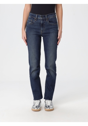 Jeans LEVI'S Woman color Denim