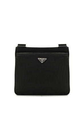 Prada Re-Nylon And Saffiano Triangle Logo Shoulder Bag