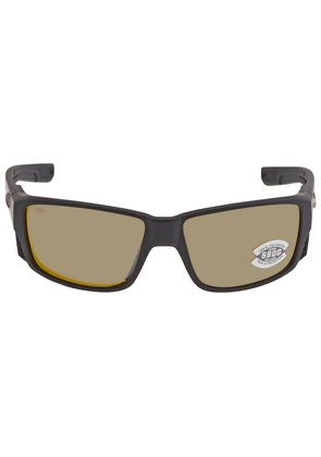Costa Del Mar TUNA ALLEY PRO Sunrise Silver Mirror Polarized Glass Mens Sunglasses 6S9105 910506 60