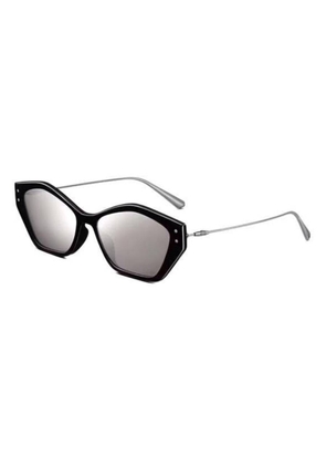 Dior MISSDIOR S1U Silver Geometric Ladies Sunglasses CD40107U 01C 56