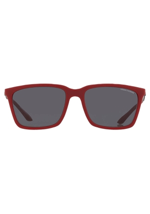 Armani Exchange Grey Rectangular Mens Sunglasses AX4138S 817487 57