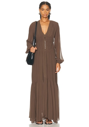 Isabel Marant Etoile Briane Dress in KHAKI - Olive. Size 40 (also in 36).