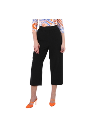 Stella McCartney Ladies Black Flared Cropped Tailored Trousers, Brand Size 36 (Brand Size 2)