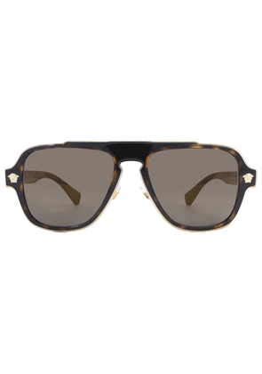 Versace Grey Navigator Mens Sunglasses VE2199 12524T 56