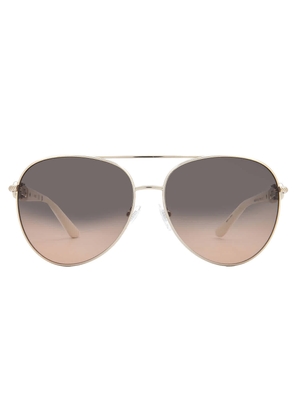 Guess Smoke Gradient Pilot Ladies Sunglasses GU00158 32B 61
