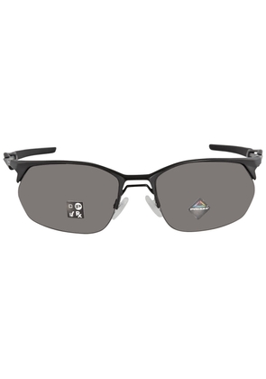 Oakley Wire Tap 2.0 Prizm Grey Rectangular Mens Sunglasses OO4145 414501 60