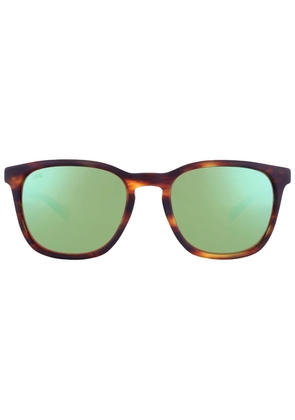 Costa Del Mar SULLIVAN Green Mirror Polarized Glass Square Unisex Sunglasses 6S2002 200206 52