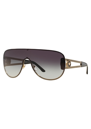 Versace Grey Gradient Shield Ladies Sunglasses VE2166 12528G 141