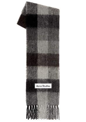 Acne Studios Vally Scarf in Dark Black  Grey  Dark Grey - Grey. Size all.