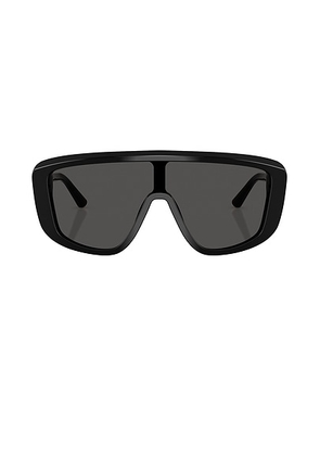 Dolce & Gabbana Shield Sunglasses in Black - Black. Size all.