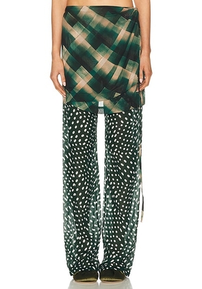 Dries Van Noten Pritty Pants in Bottle - Green. Size 40 (also in ).