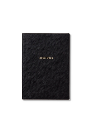 Smythson 2025-2026 Soho Academic Weekly Diary In Panama In Black