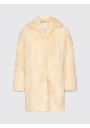 Fur Coat LOULOU DE SAISON Woman color Butter