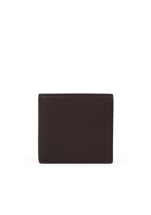Smythson 8 Card Slot Wallet In Ludlow In Dark Brown