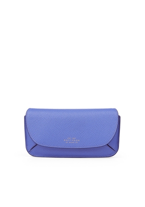 Smythson Sunglasses Case In Panama In Ultra Violet