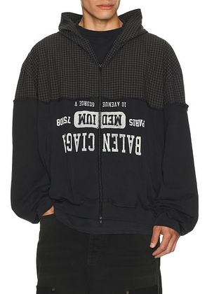 Balenciaga Patched Hoodie in Black - Black. Size S (also in ).