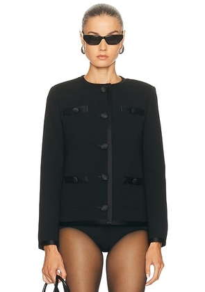 Dolce & Gabbana Wool Lady Jacket in Black - Black. Size 38 (also in 40, 42).