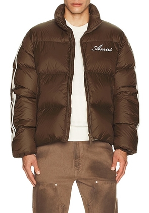 Amiri Bones Down Jacket in Dark Brown - Brown. Size M (also in S, XXL/2X).