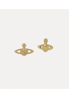 Vivienne Westwood Mini Bas Relief Earrings Gold Topaz Women