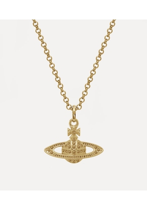 Vivienne Westwood Mini Bas Relief Pendant Necklace Gold Topaz Women