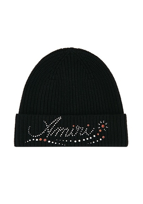 Amiri Stud Beanie in Black - Black. Size all.