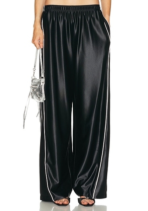 Alexander Wang Mid Rise Reflective Trackpant in Black - Black. Size M (also in ).