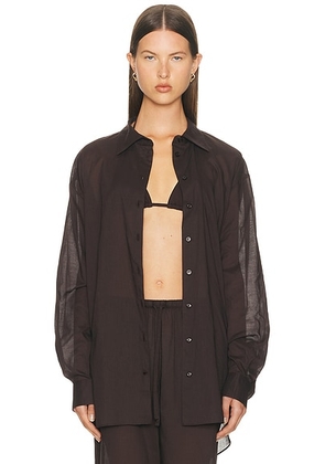 Eterne Lucien Top in Espresso - Brown. Size M/L (also in XS/S).