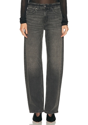 EB Denim Alida Loose Bowed in Smoke - Grey. Size 24 (also in 23, 25, 26, 27, 28, 29).