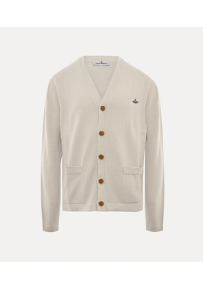 Vivienne Westwood Alex Cardigan Cotton / Cashmere Dusty-white XL Men