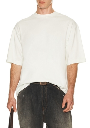 Acne Studios Short Sleeve T-Shirt in Ice White - White. Size L (also in M, S, XL/1X).