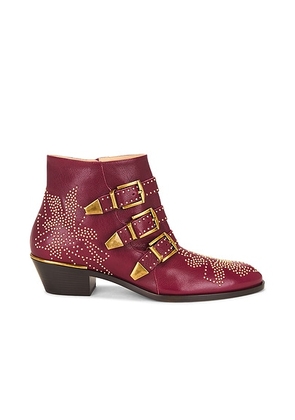 Chloe Susan Boot in Grenat - Red. Size 36 (also in 37, 38, 39, 40, 41).